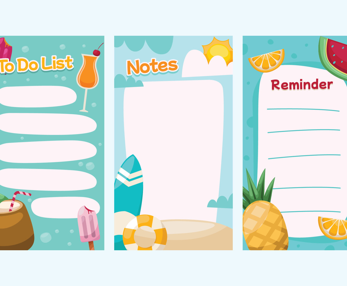 Refreshing Summer Vacation Pages
