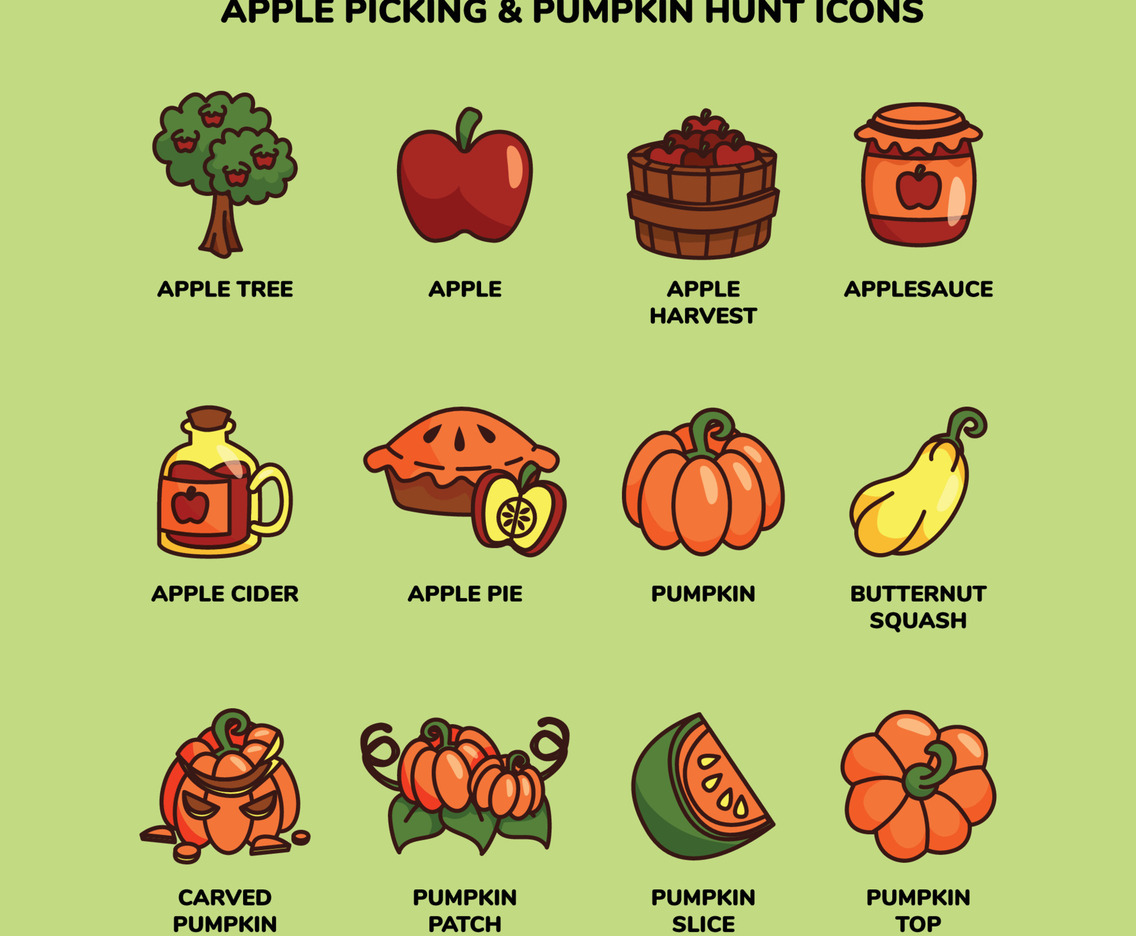 Apple Picking and Pumpkin Hunt Icon