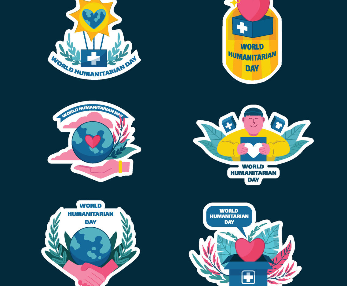 World Humanitarian Day Stickers