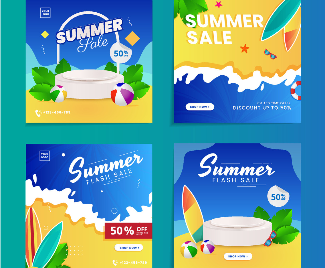 Summer Sale Sosmed Template