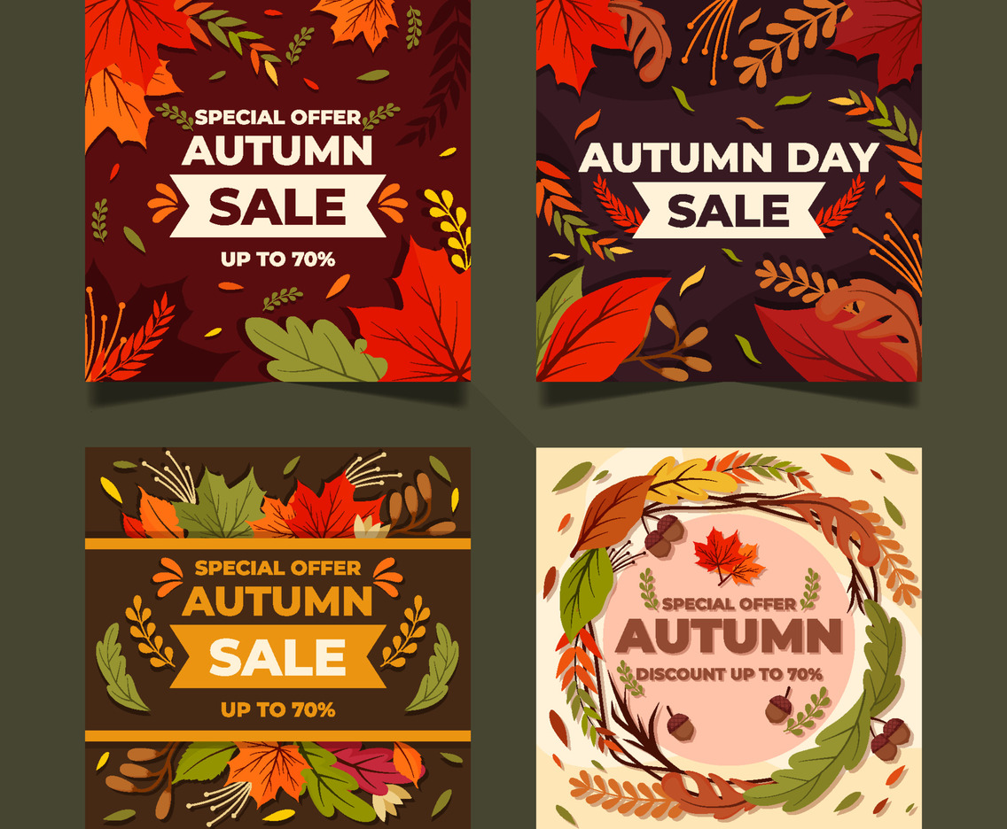 Fallen Leaves Social Media Post