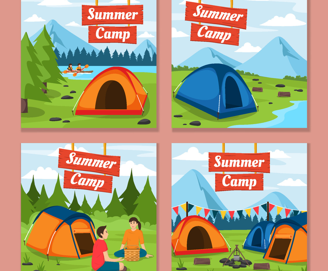 Summer Camp Social Media Post Template