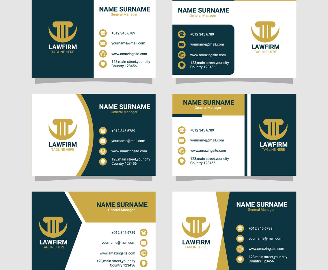 Law Firm Business Formal Card Collection