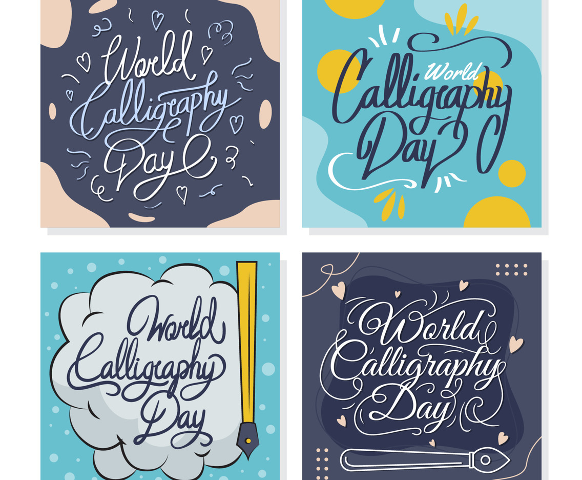 World Calligraphy Card