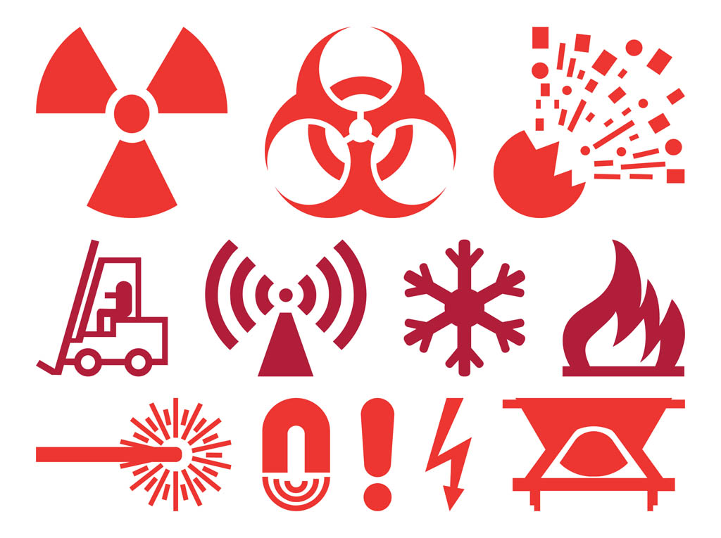 Warning And Hazard Icons