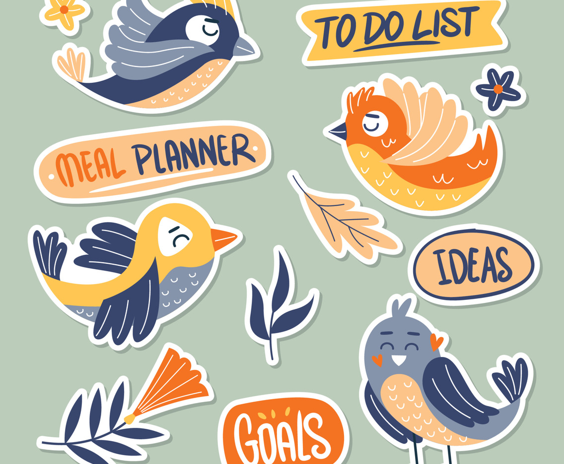 Bird Sticker Journal