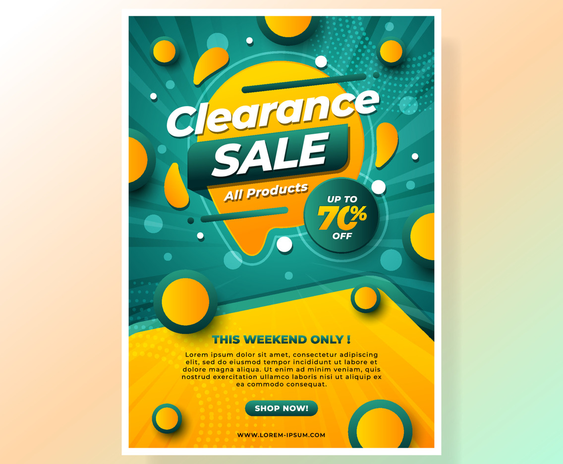 Clearance Sale Poster
