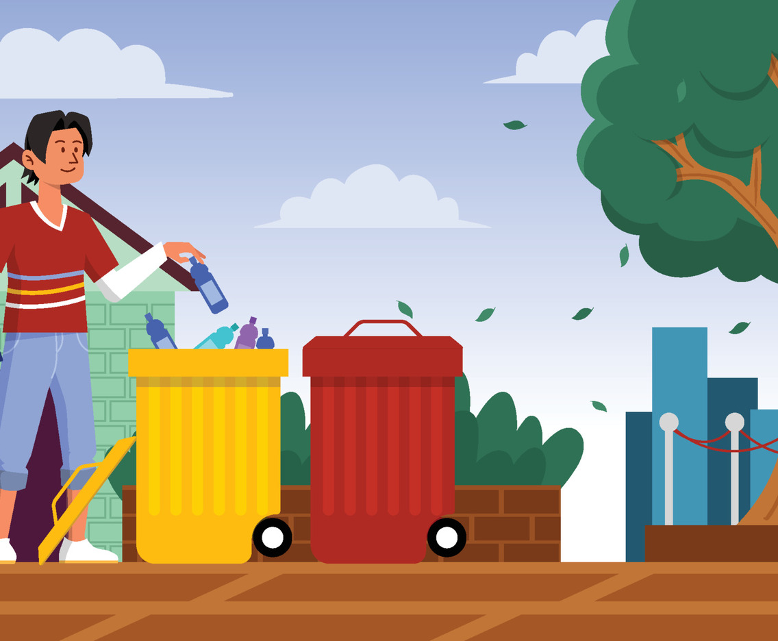 Recycling At Home Background