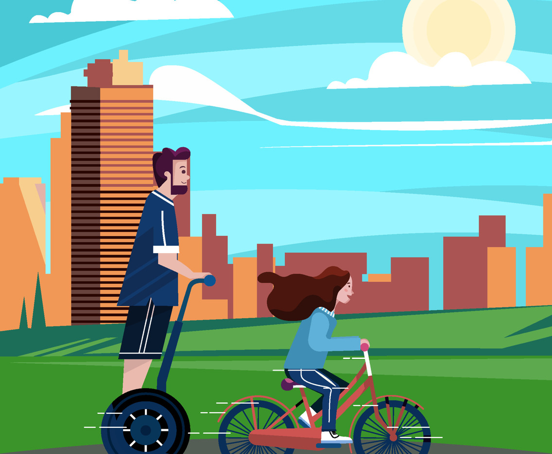 Father And Daughter Doing Outdoor Activity Together Concept
