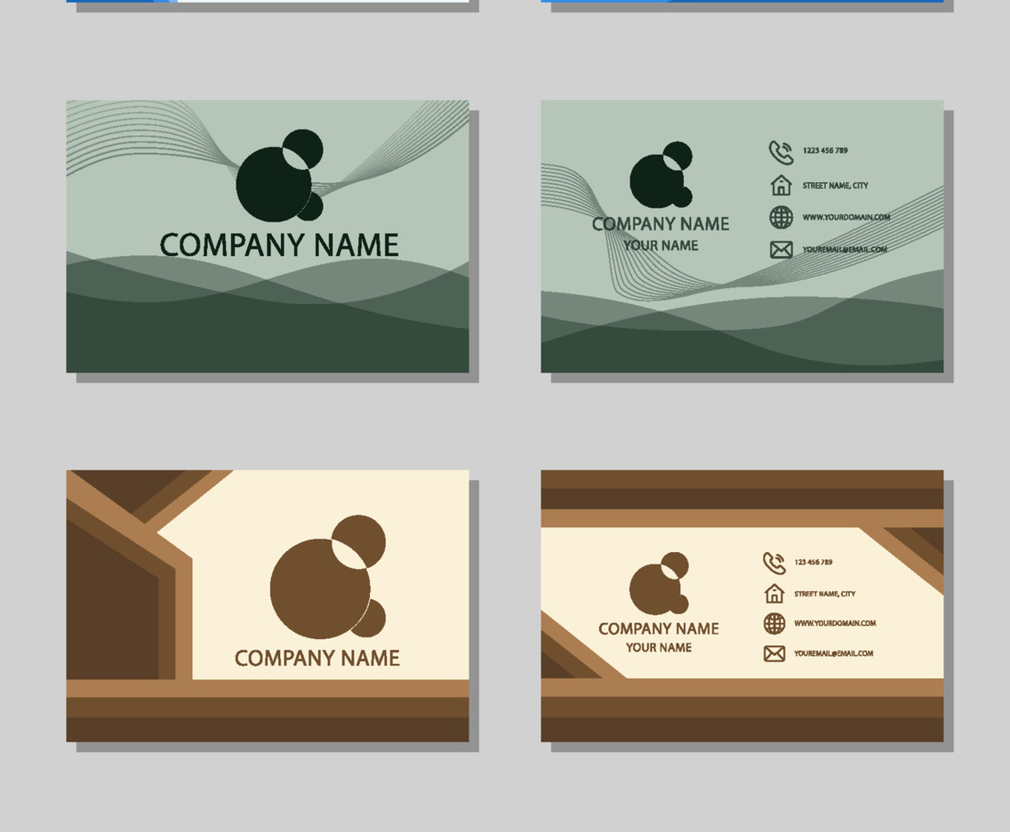 Monochromatic Business Card Template