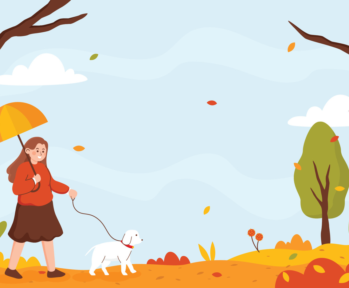 Girl Playing with a Pet in Park Background