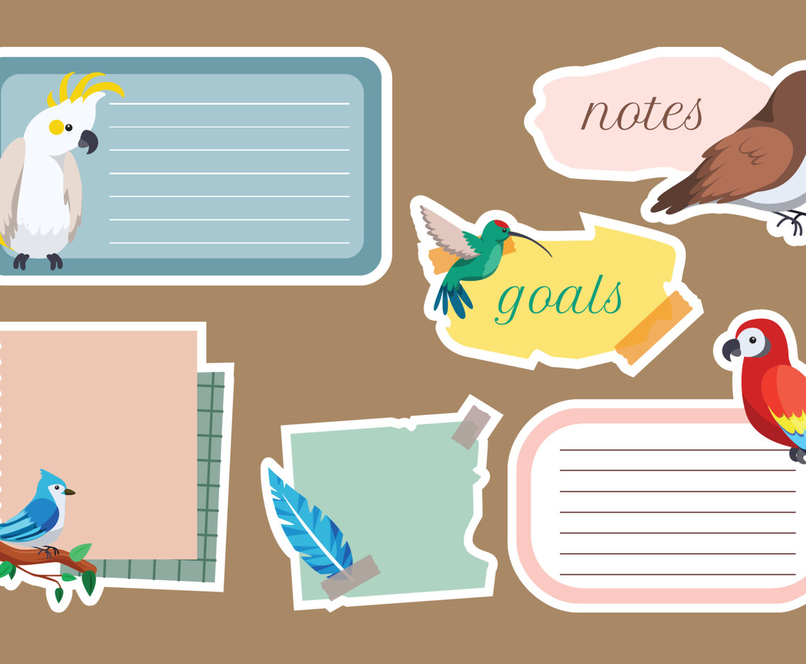 Collection of Bird Journal Sticker