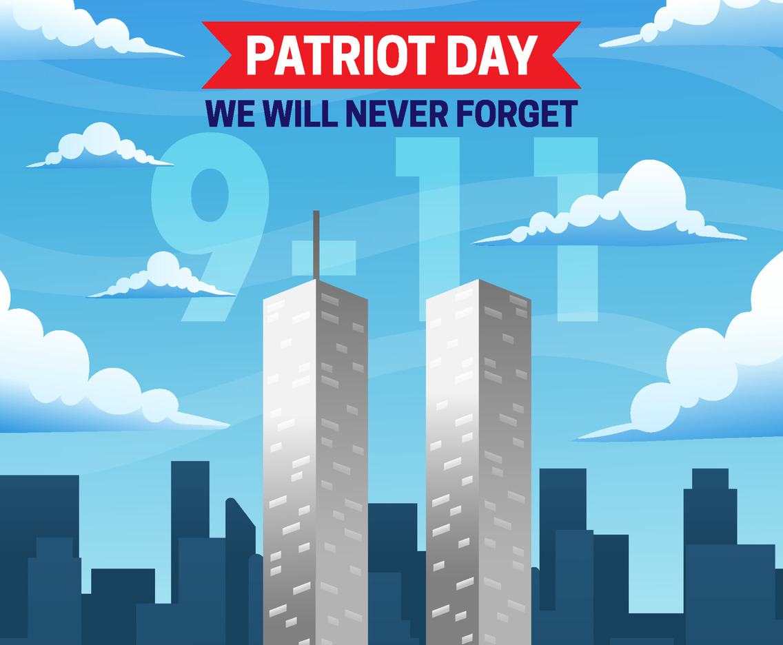 Patriot Day We Will Never Forget Concept