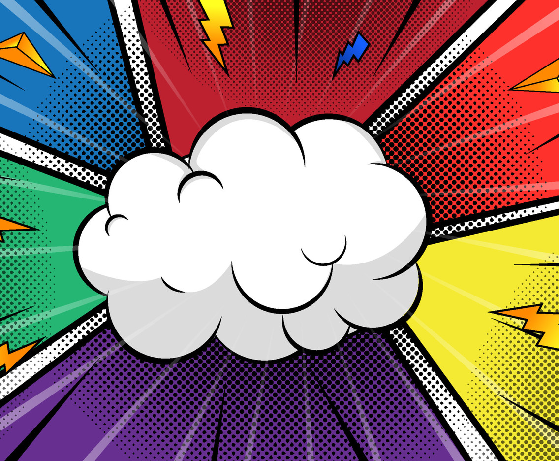 Pop Art Comic Background