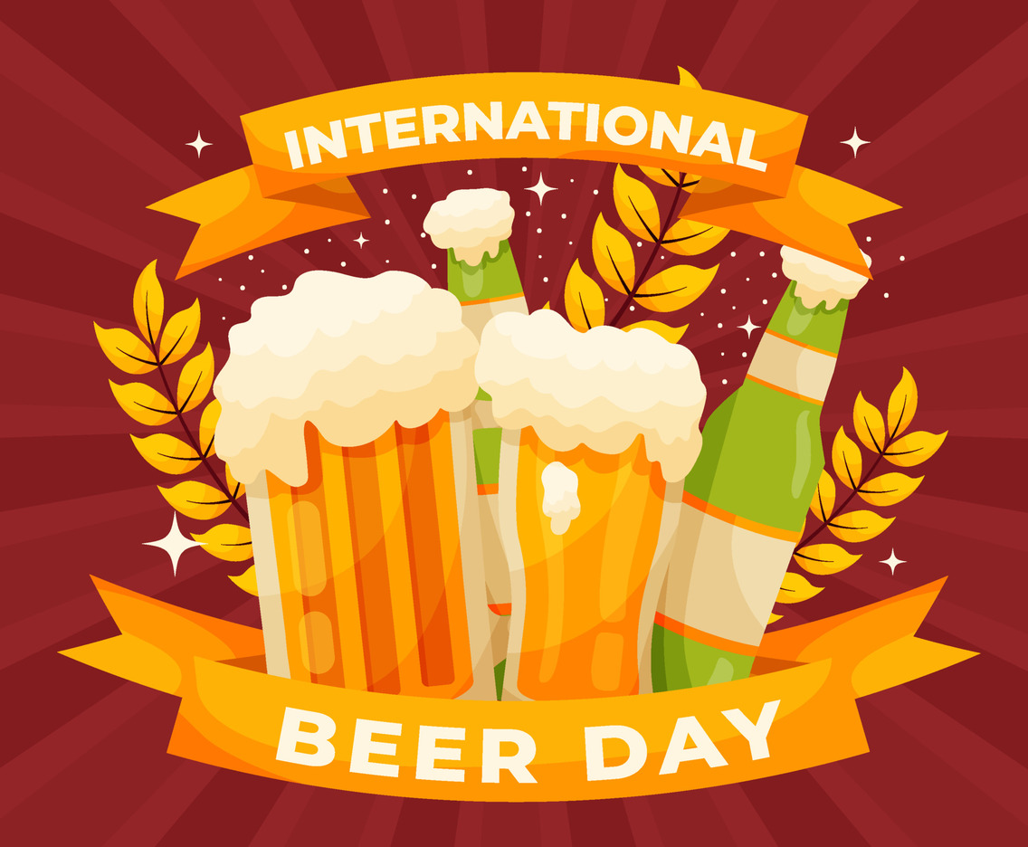 Beer Day Leaf Background
