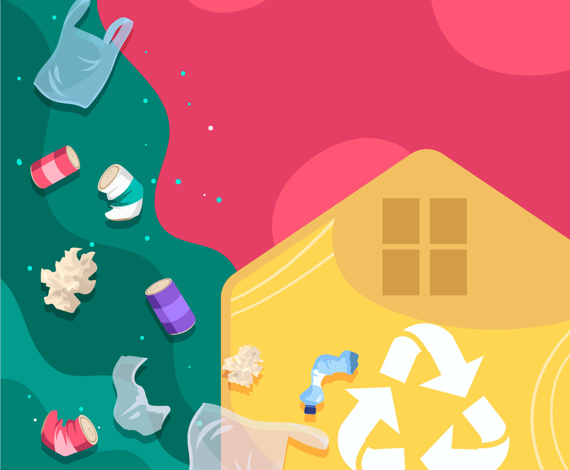 Colorful Fun Recycling Home Green Living