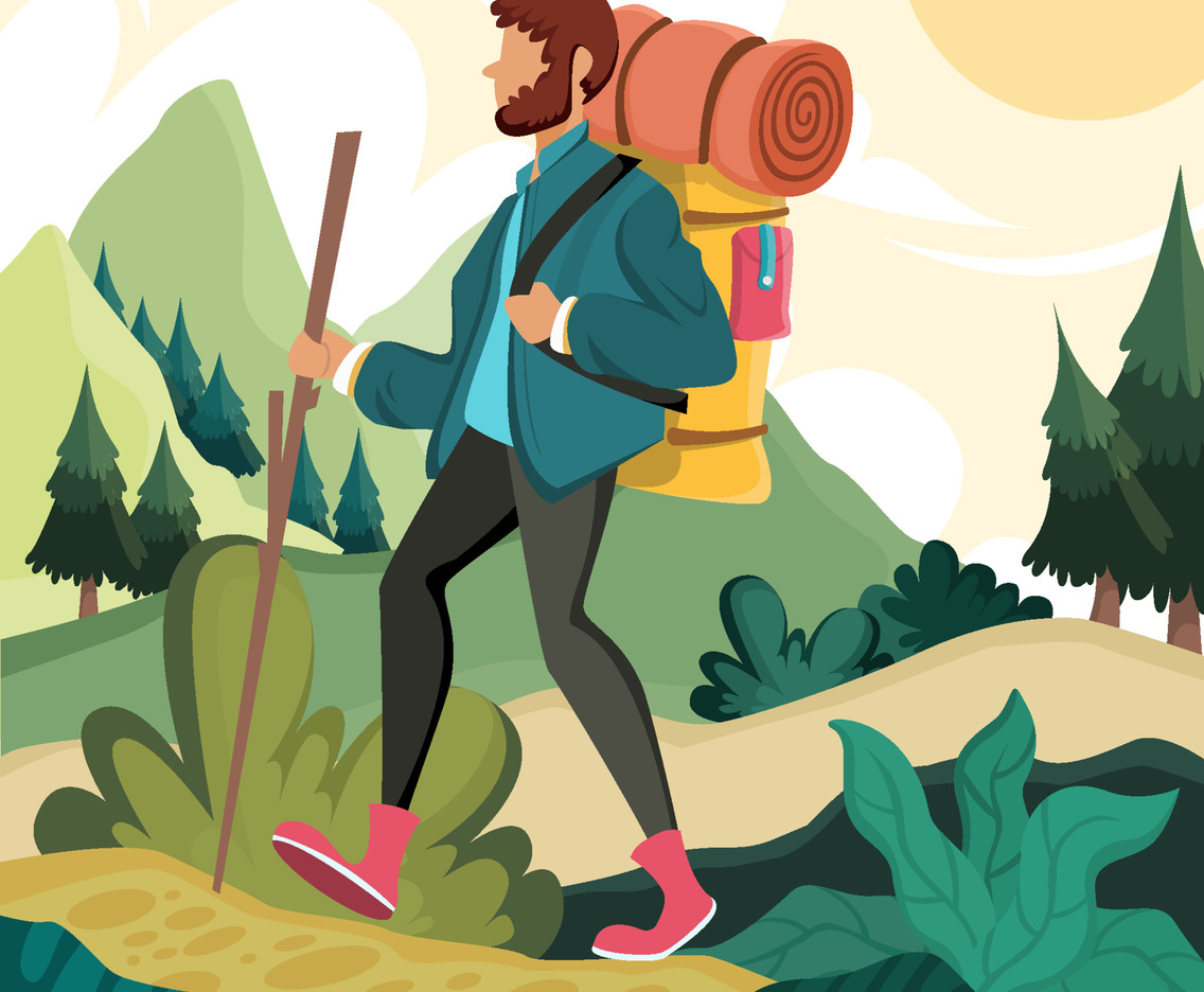 Hiking Activity in The Green Mountains