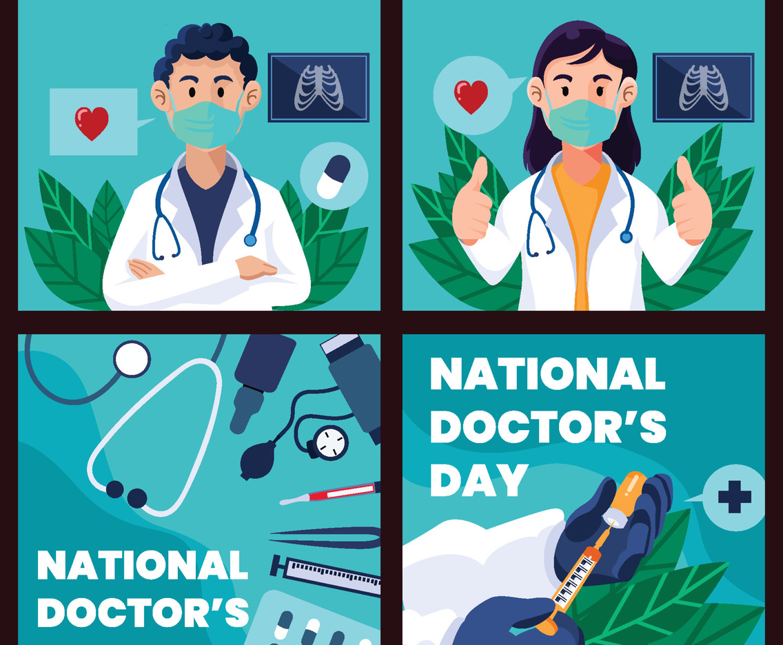 National Doctor Day Cards Set