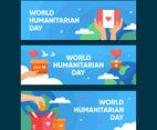 World Humanitarian Day Banner Collection Set