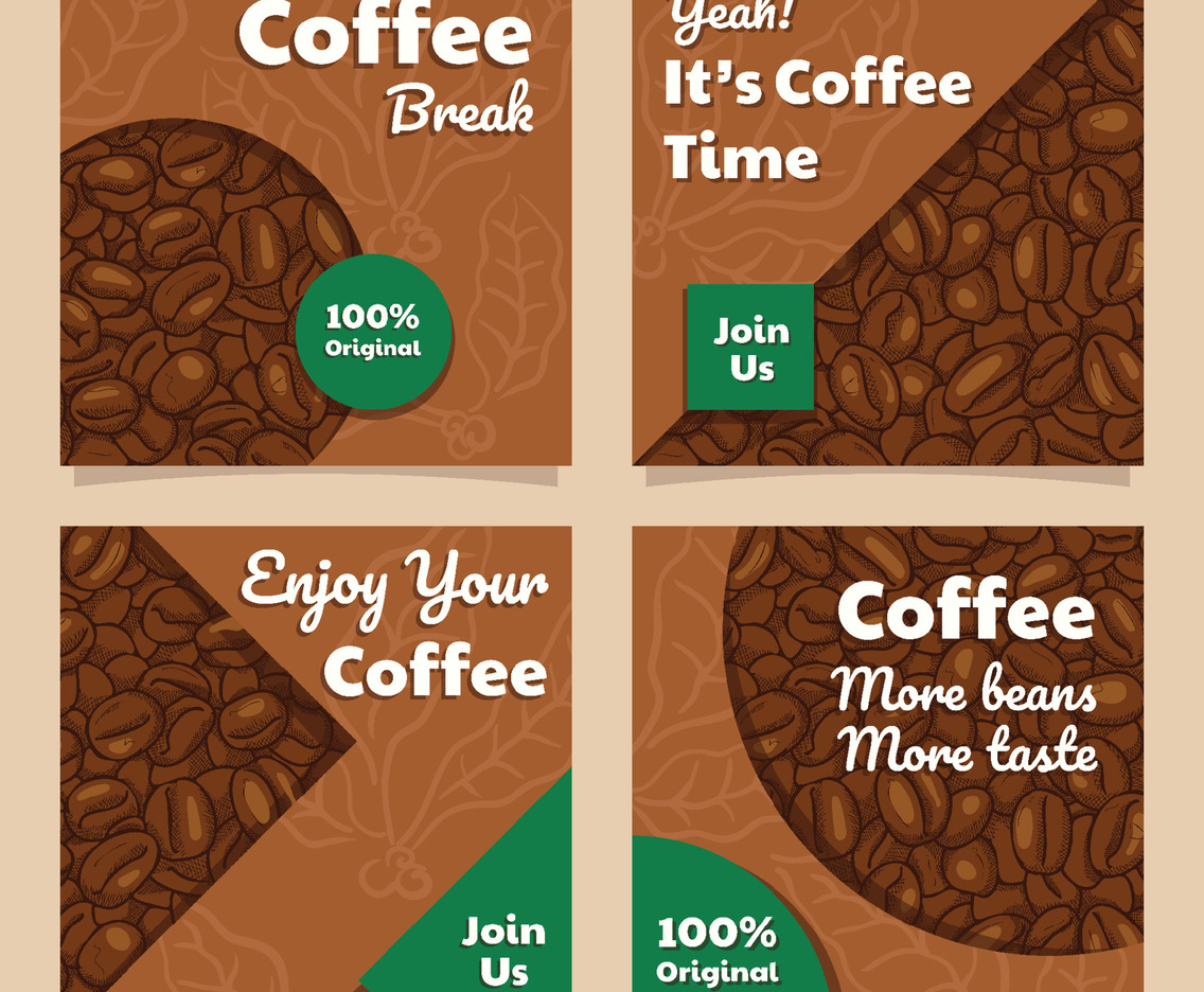 Aesthetic Coffee Beans for Social Media