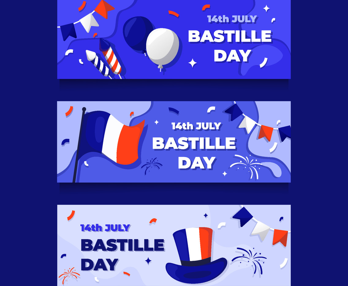 Bastille Day Banner Collection