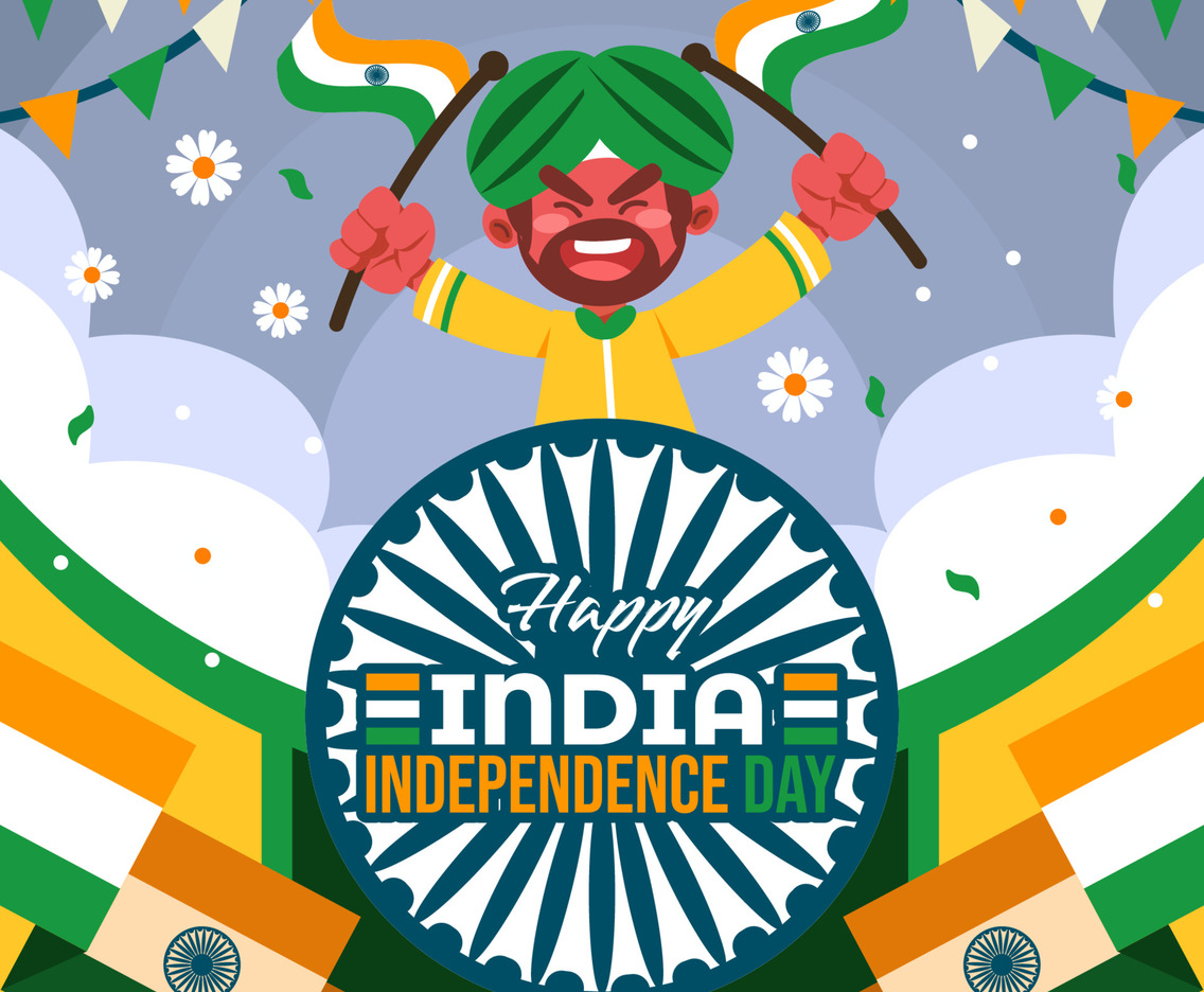 Happiness of India Independence Day Celebration