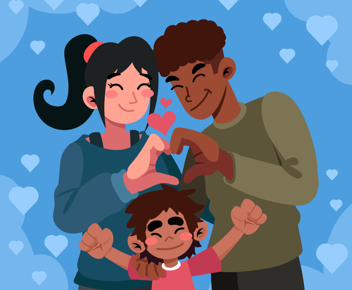 Diversity Family Love Each Other