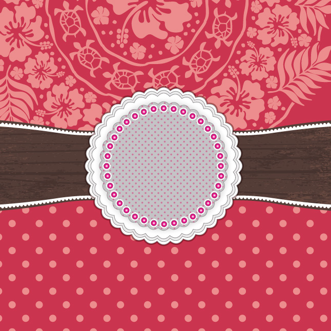 Pink Banner Vector