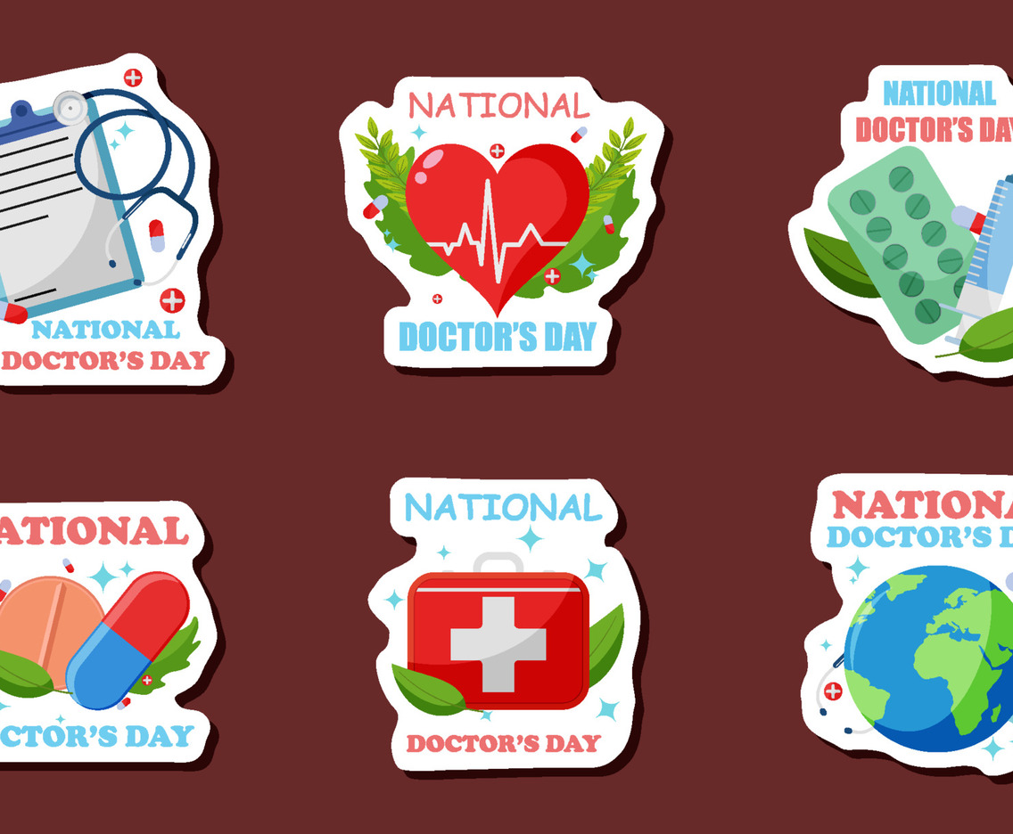 National Doctor's Day Stickers Collection