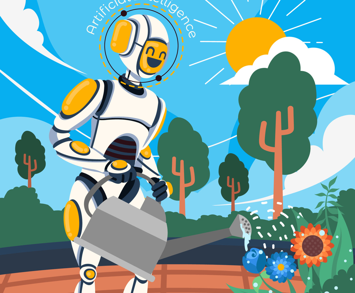 Robot Watering Plants Activity