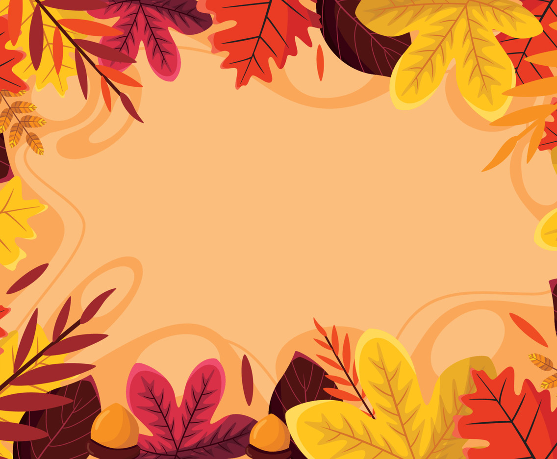 Autumn with Fallen Leaves Concept