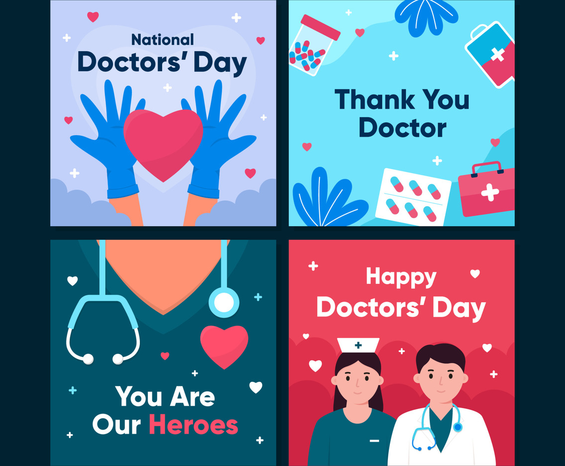 National Doctor Day Greeting Card Collection Set