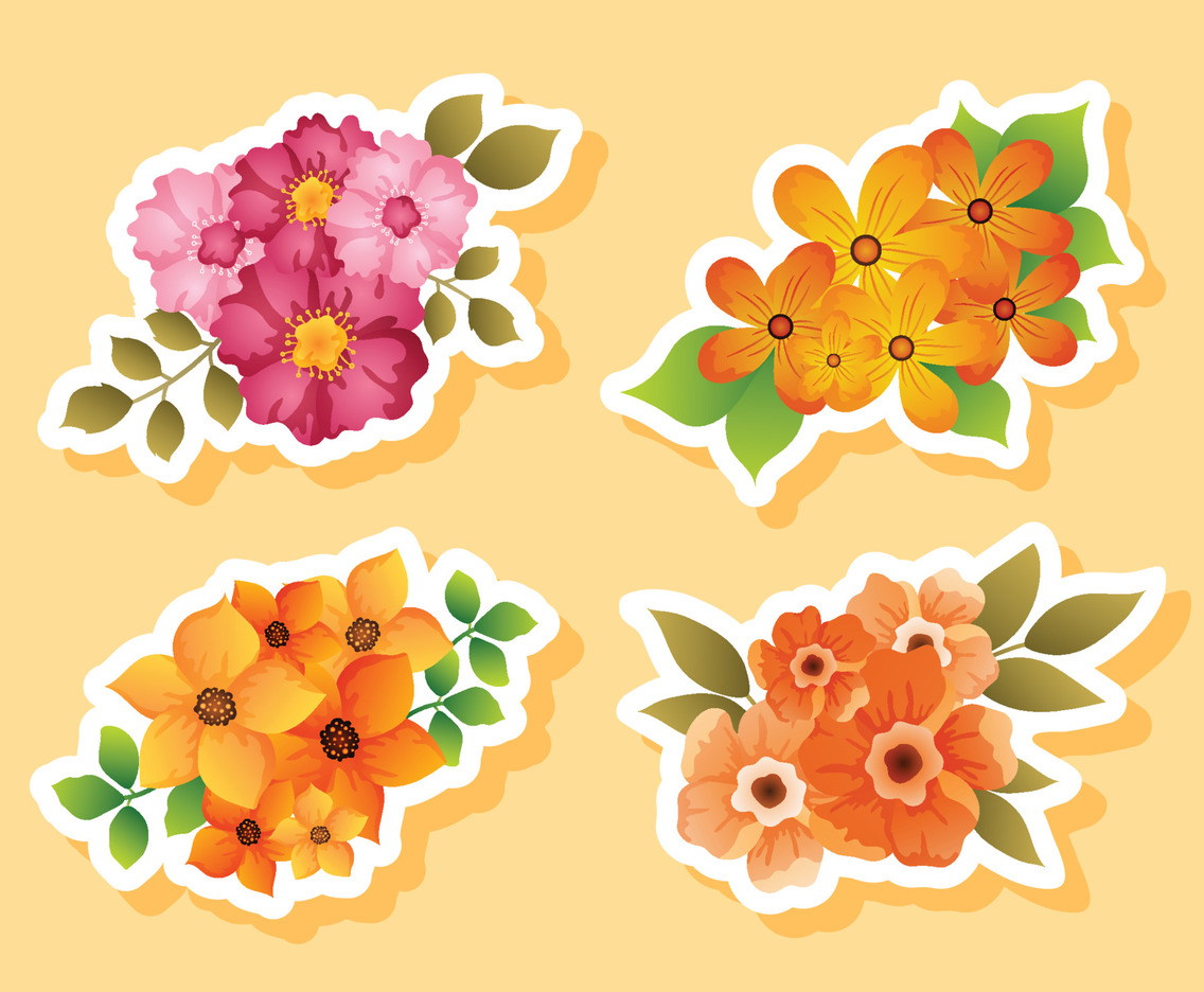 Fall Floral Sticker