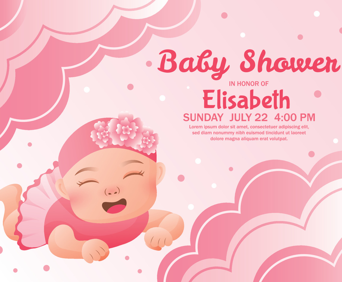 Baby Shower Card Celebration