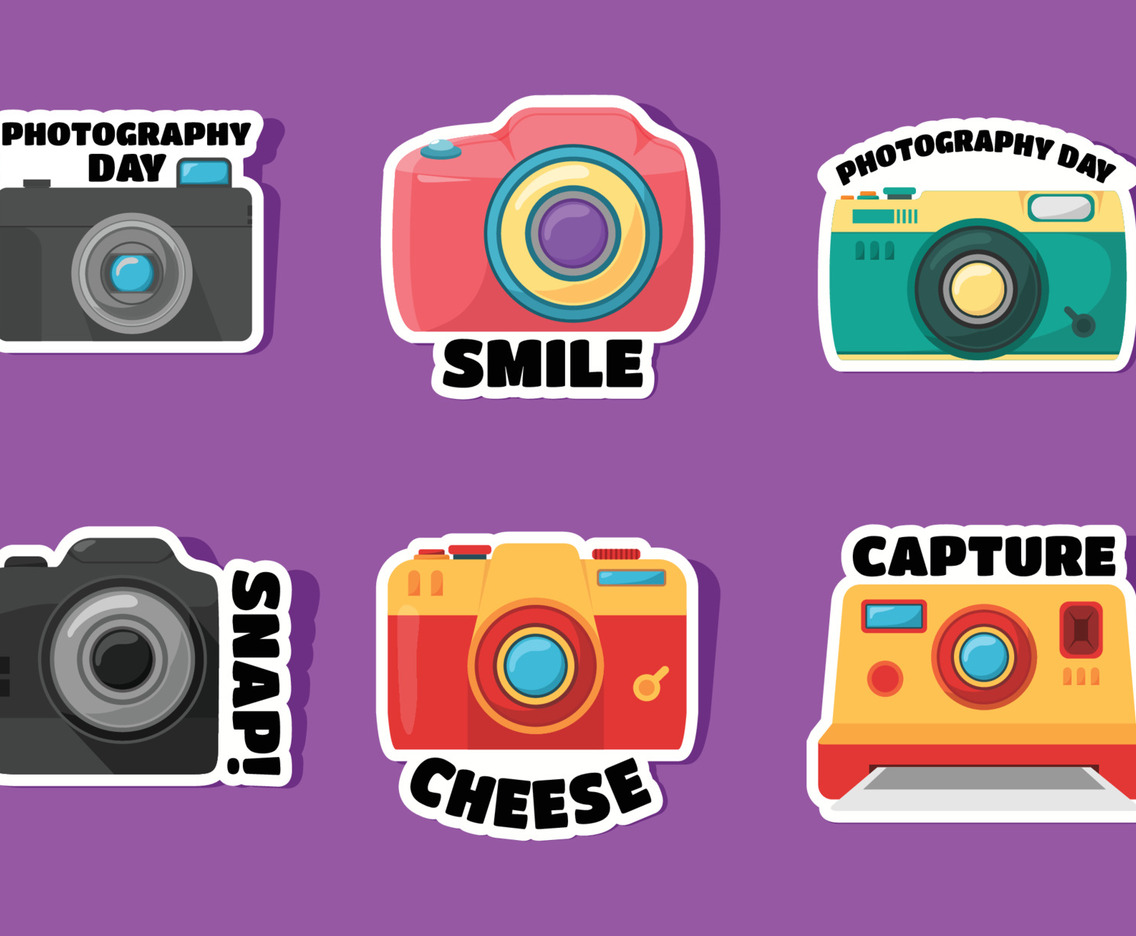 World Photography Day Sticker Pack