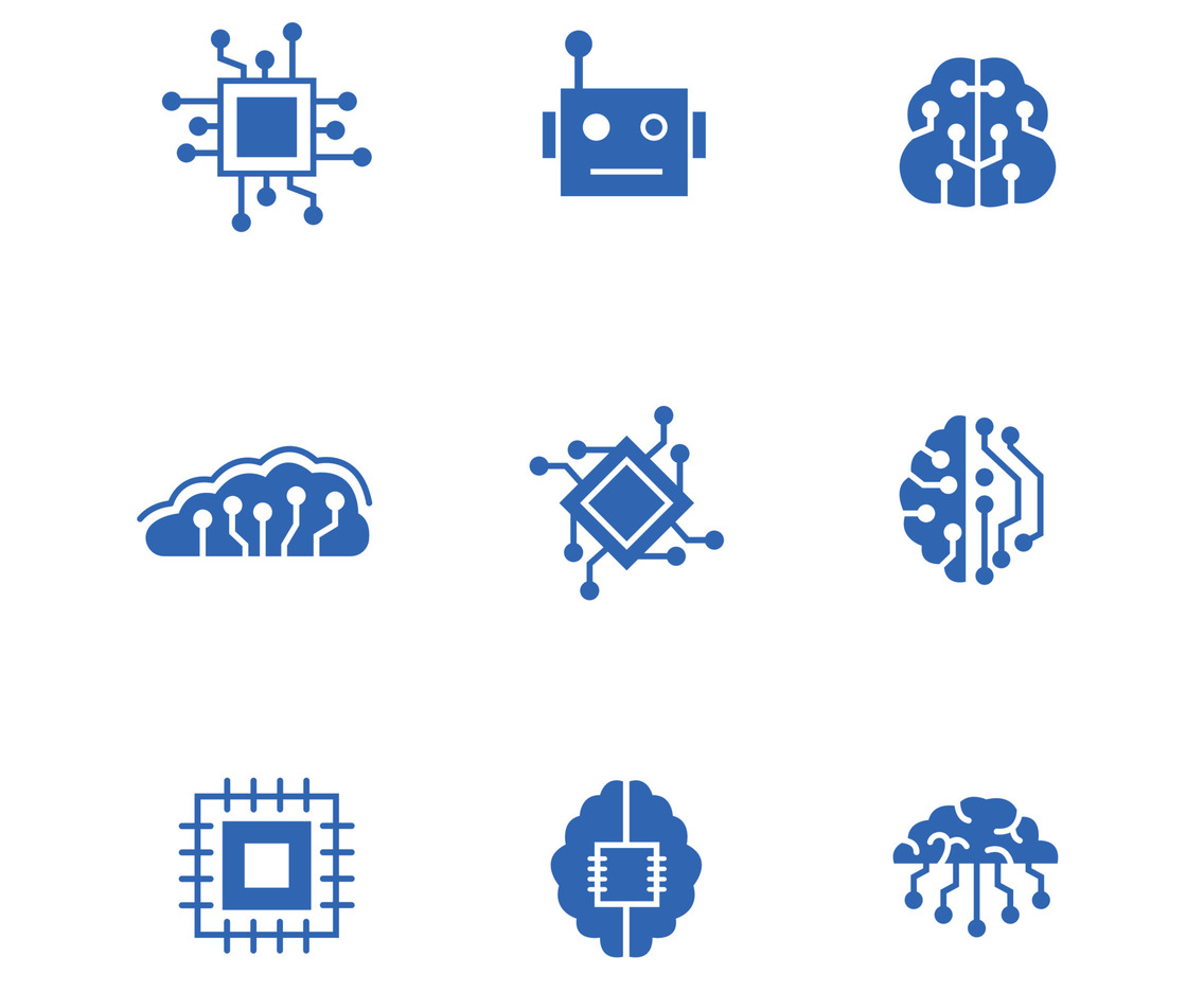 Artificial Intelligence Icon Template
