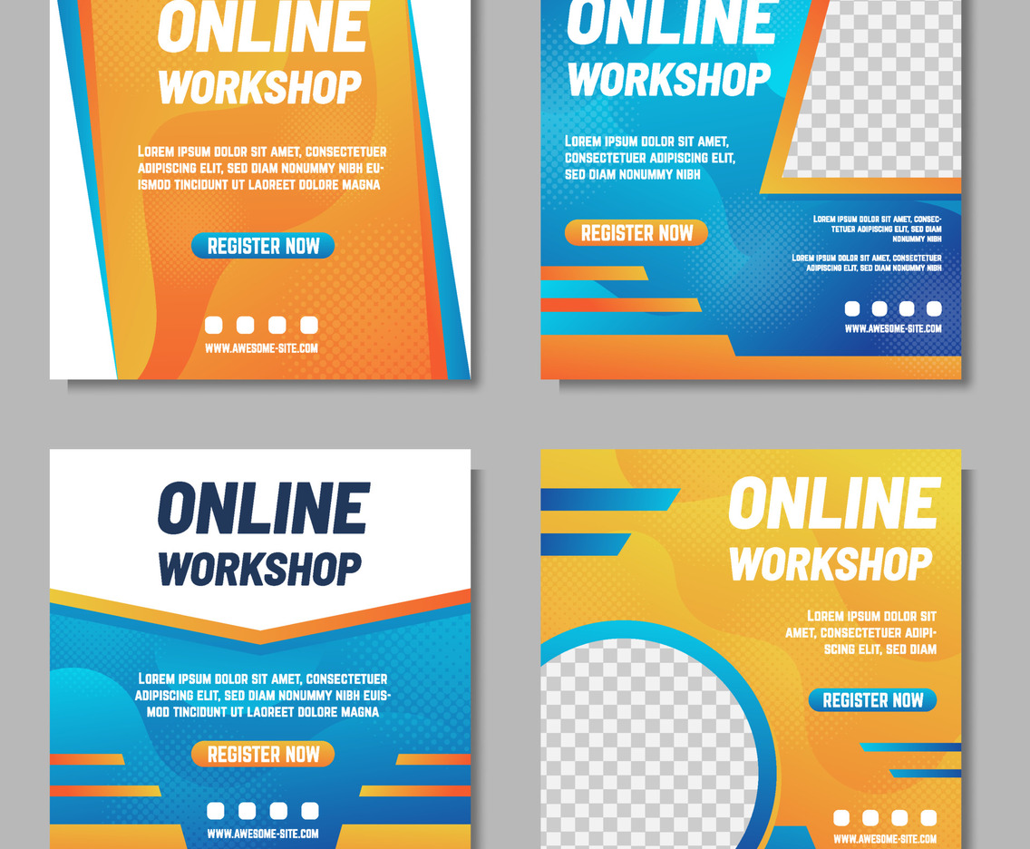Online Workshop Social Media Template