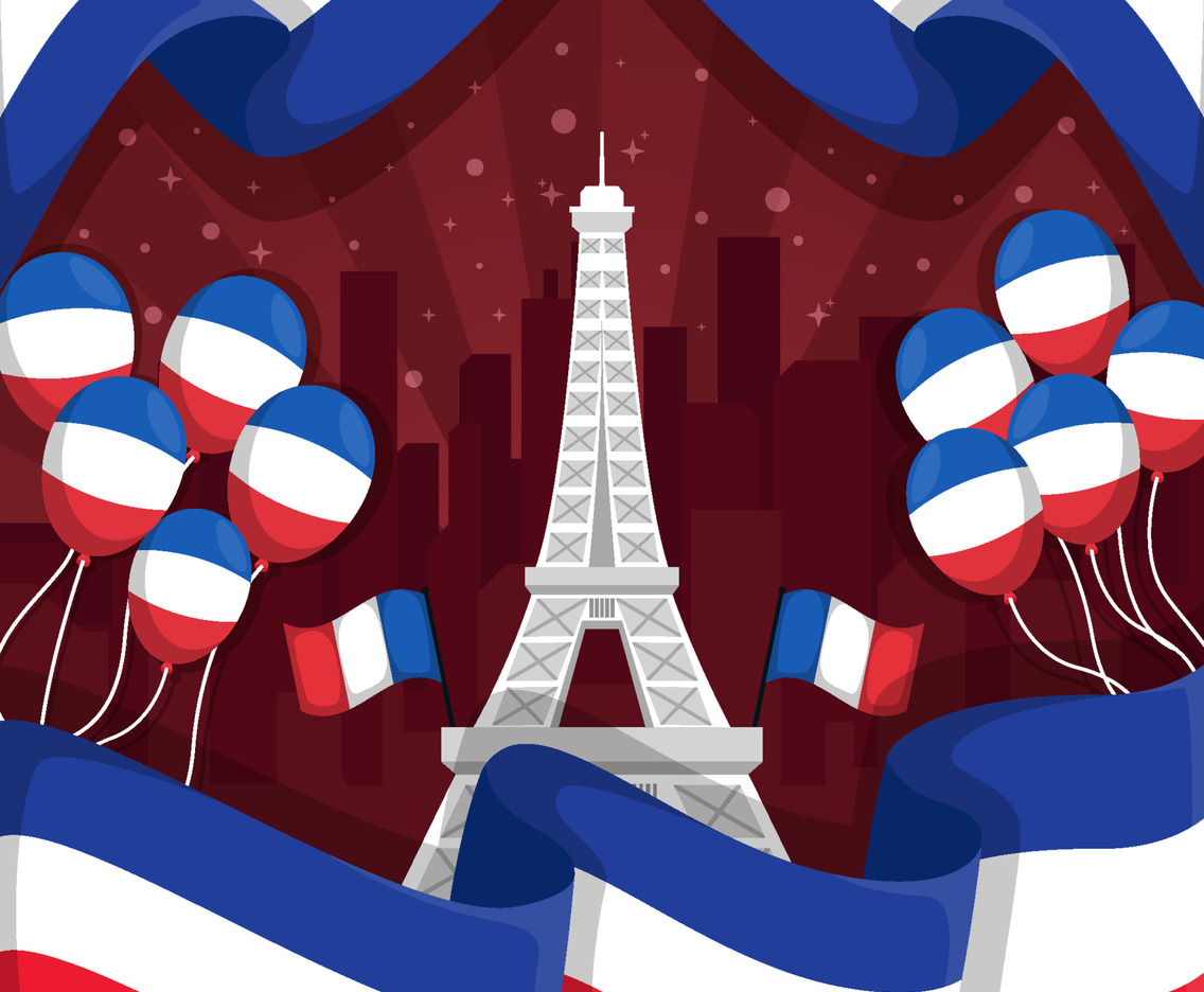 Bastille Day Festivity Background