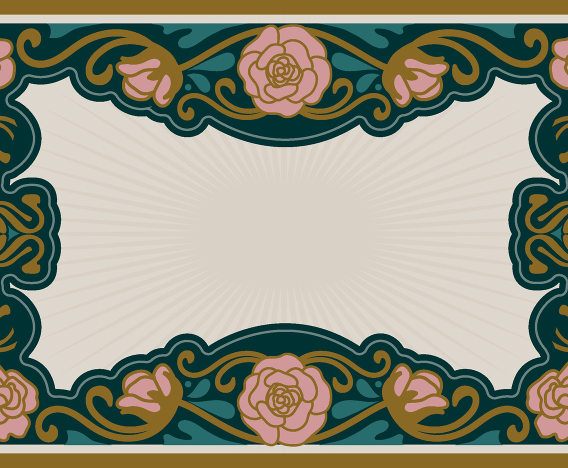 Art Nouveau Flat Background
