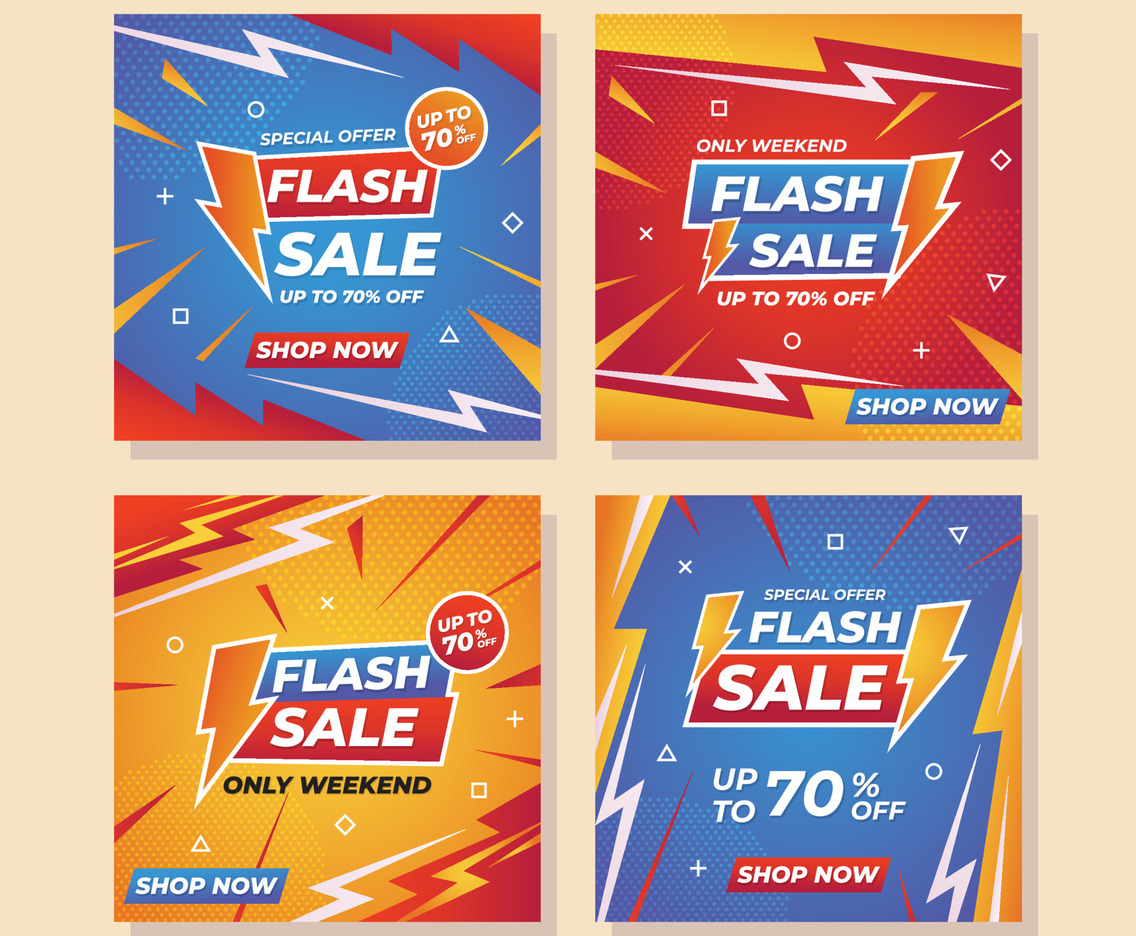 Flash Sale Social Media Posts