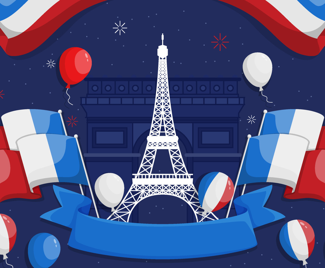 Bastille Day Festivity Background