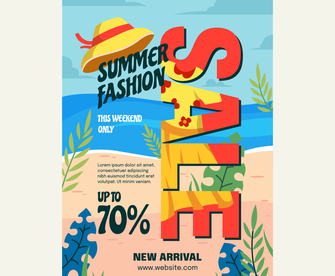 Summer Fashion Sale Poster