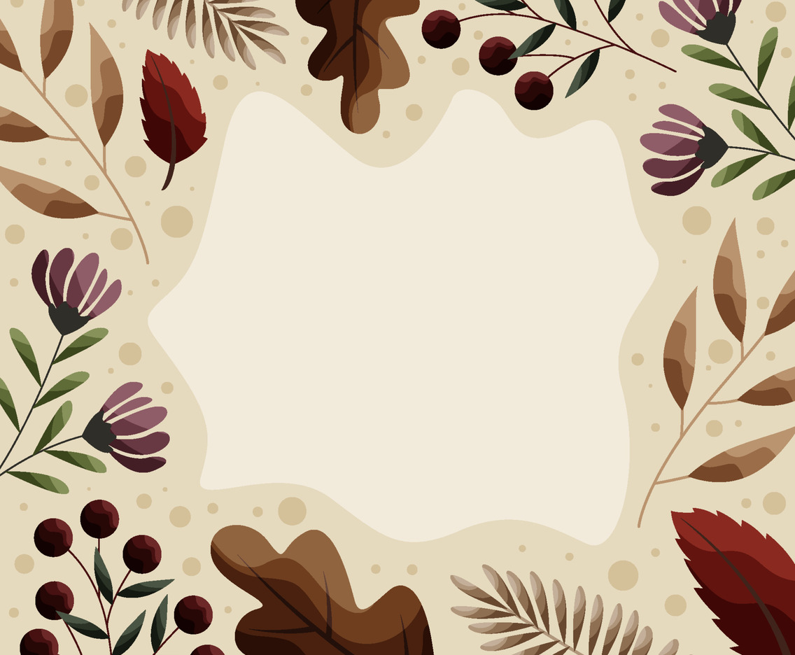 Autumn Floral Background