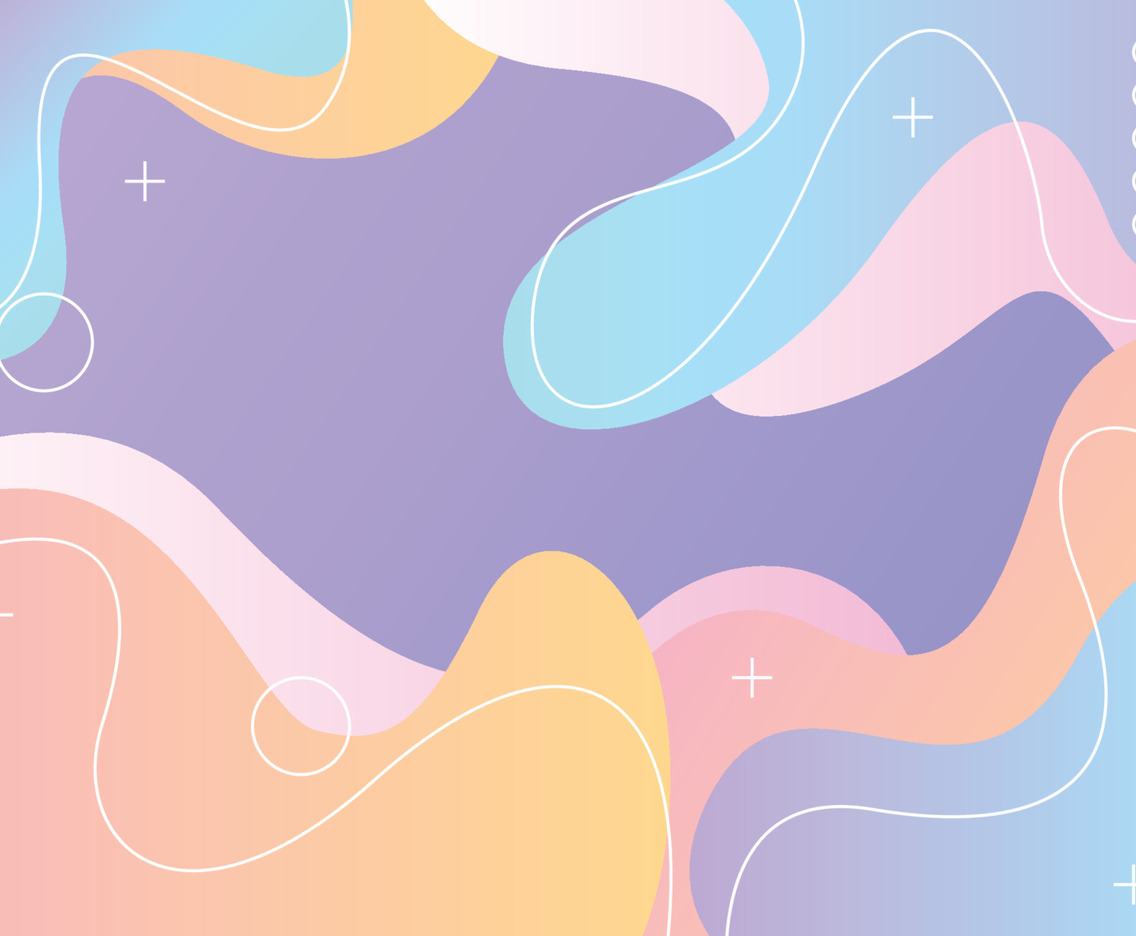 Pastel Color Geometric Gradient Fluid Background