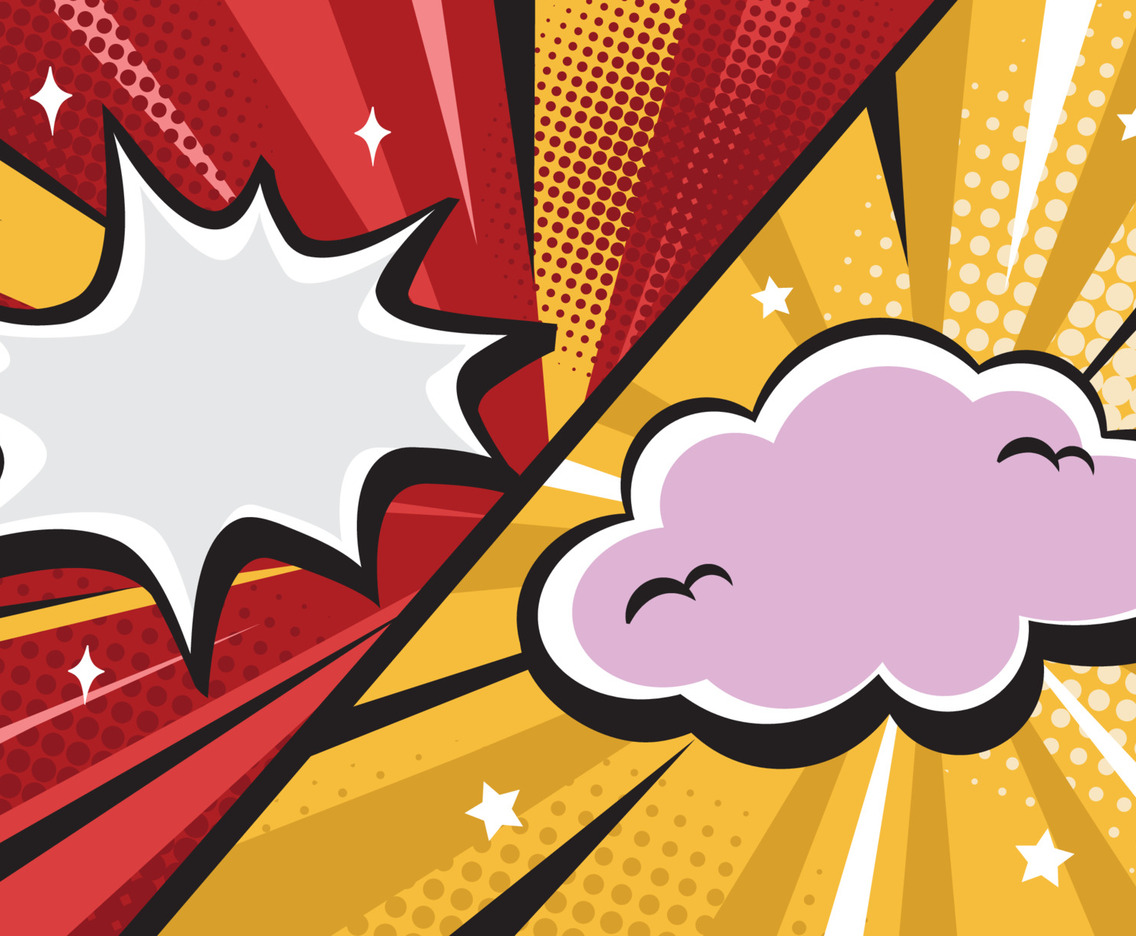 Half Tone Pop Art Background