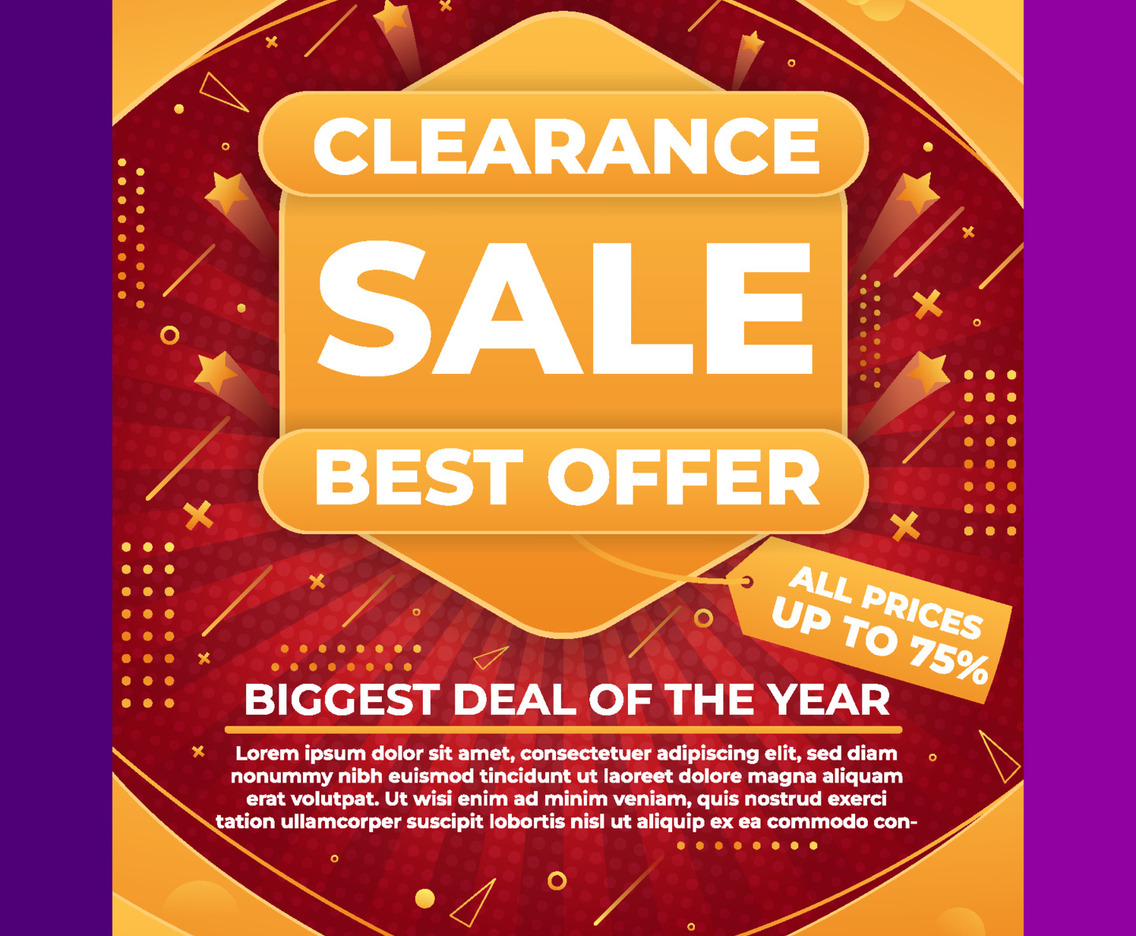 Clearance Sale Poster
