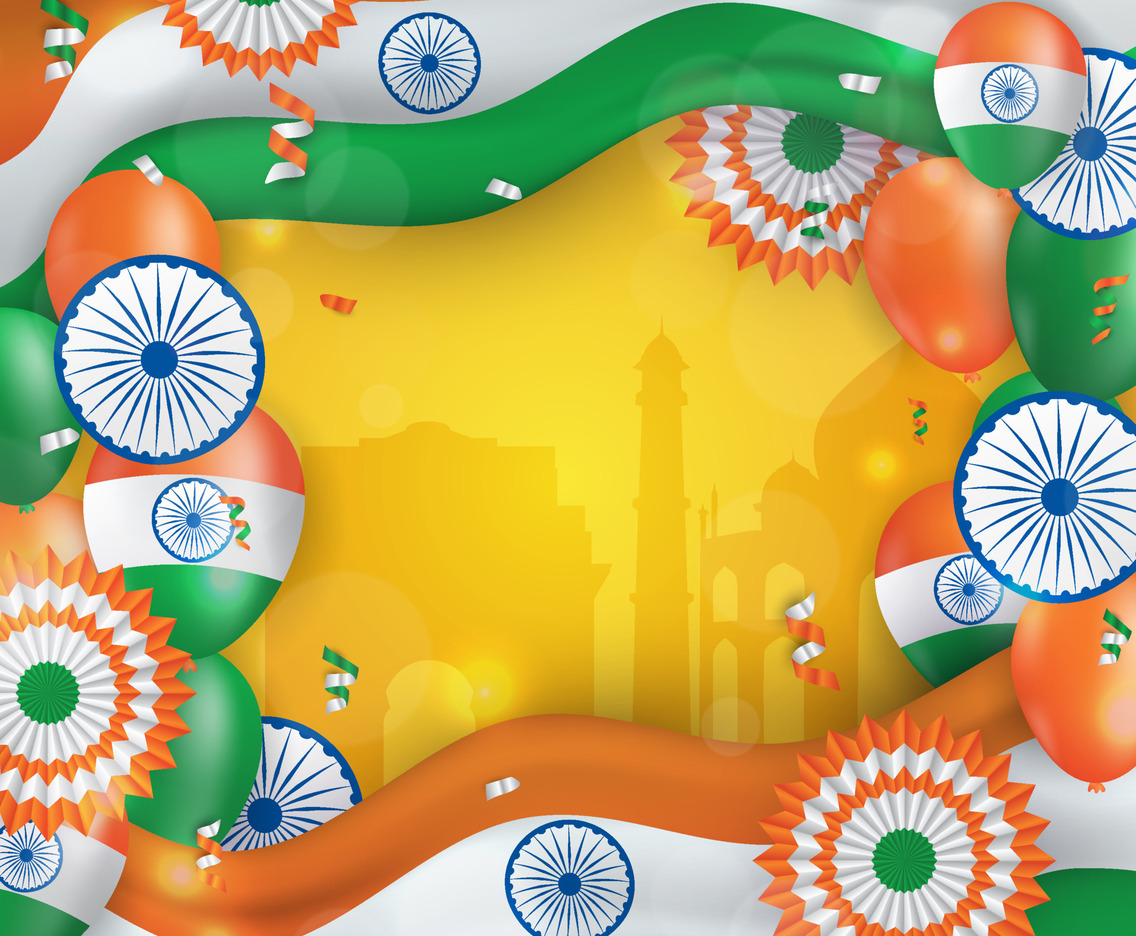Realistic India Independence Day Background