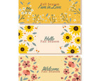 Fall Season Floral Banner Collection