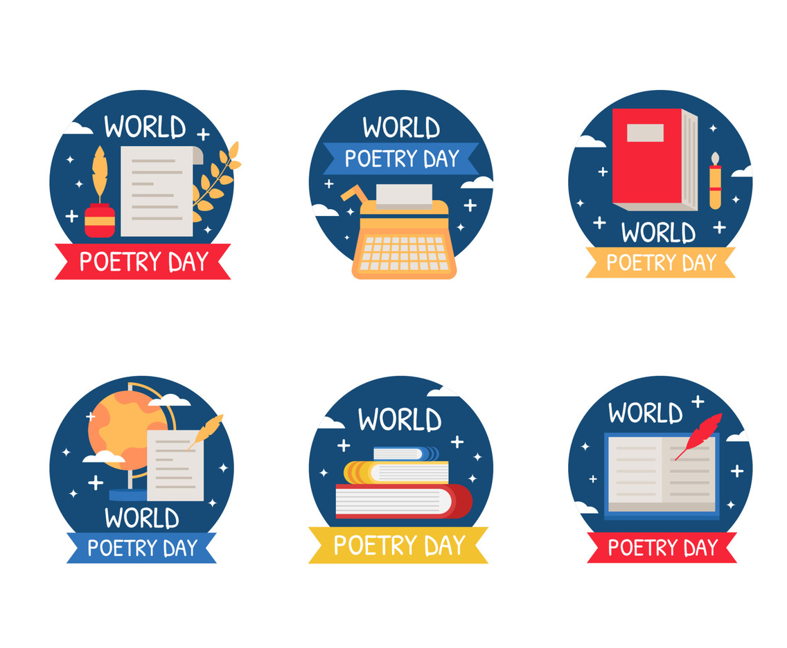 World Poetry Day Stickers