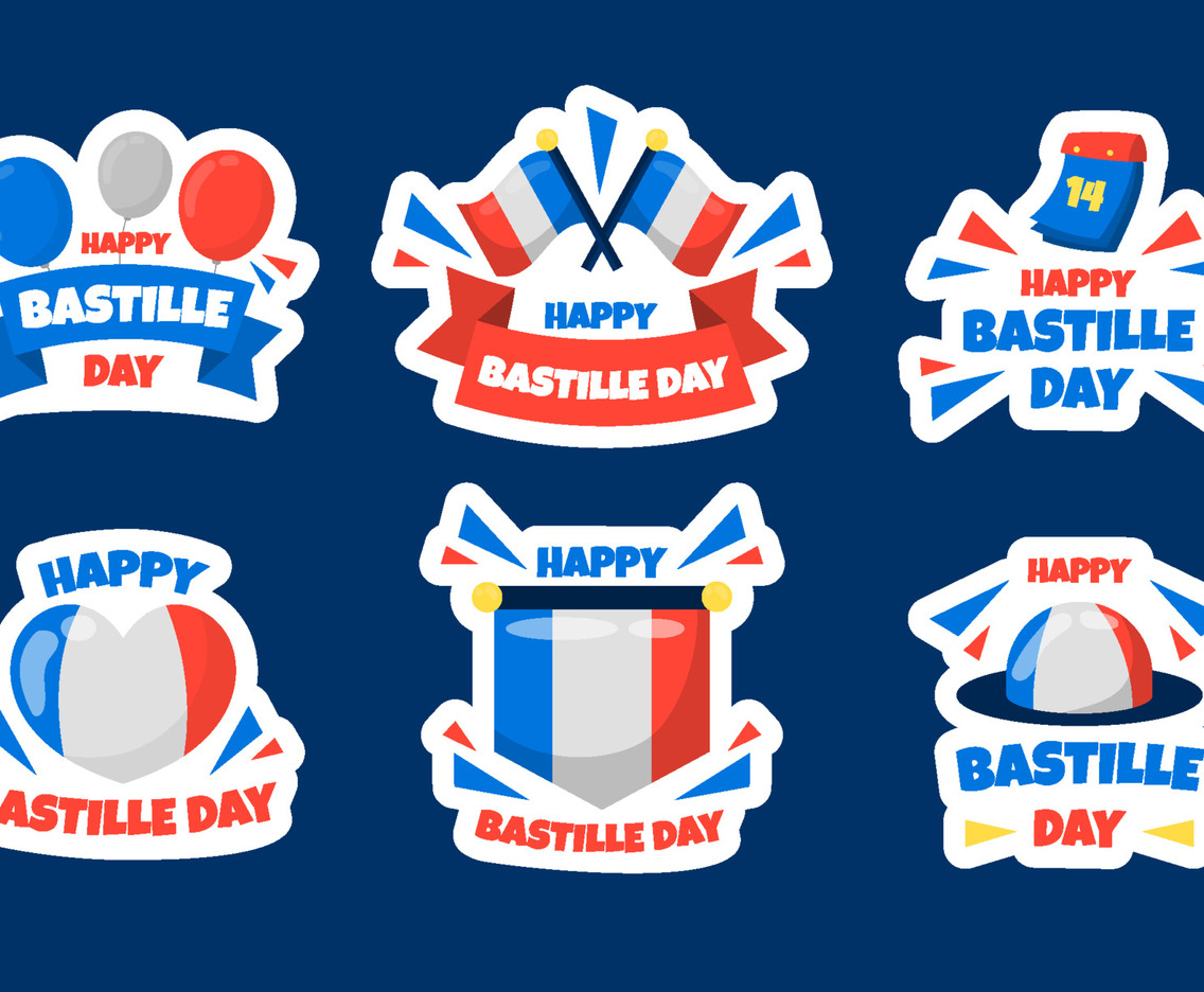 Bastille Day Festivity Sticker Collection